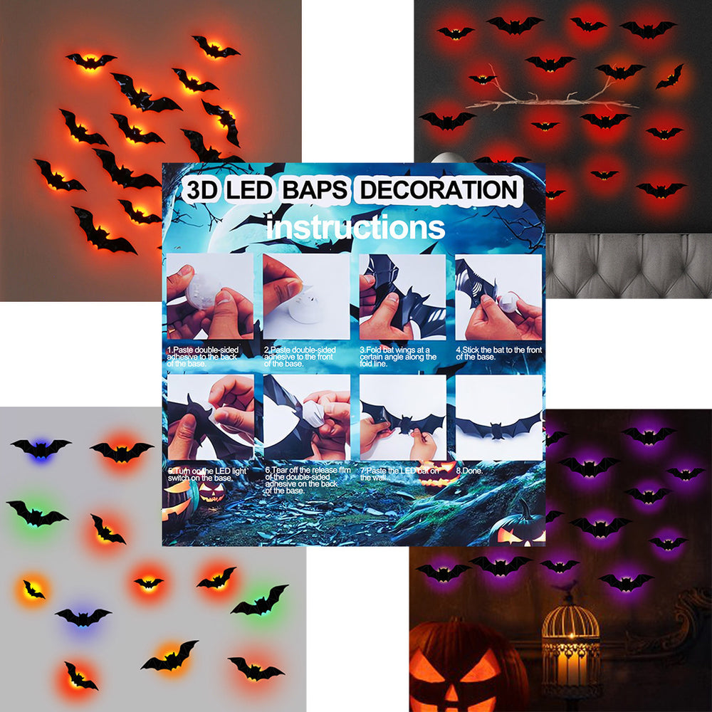 Murciélagos 3D Halloween