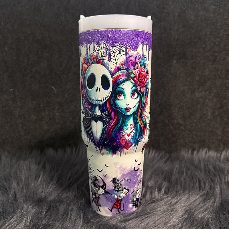 Coleccionable Jack & Sally , Stich 40oz