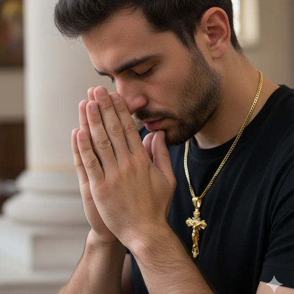 Collar Santísimo Cristo Perlas