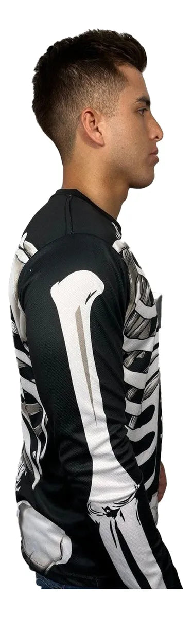 Camisa Manga Larga Skeleton Premium
