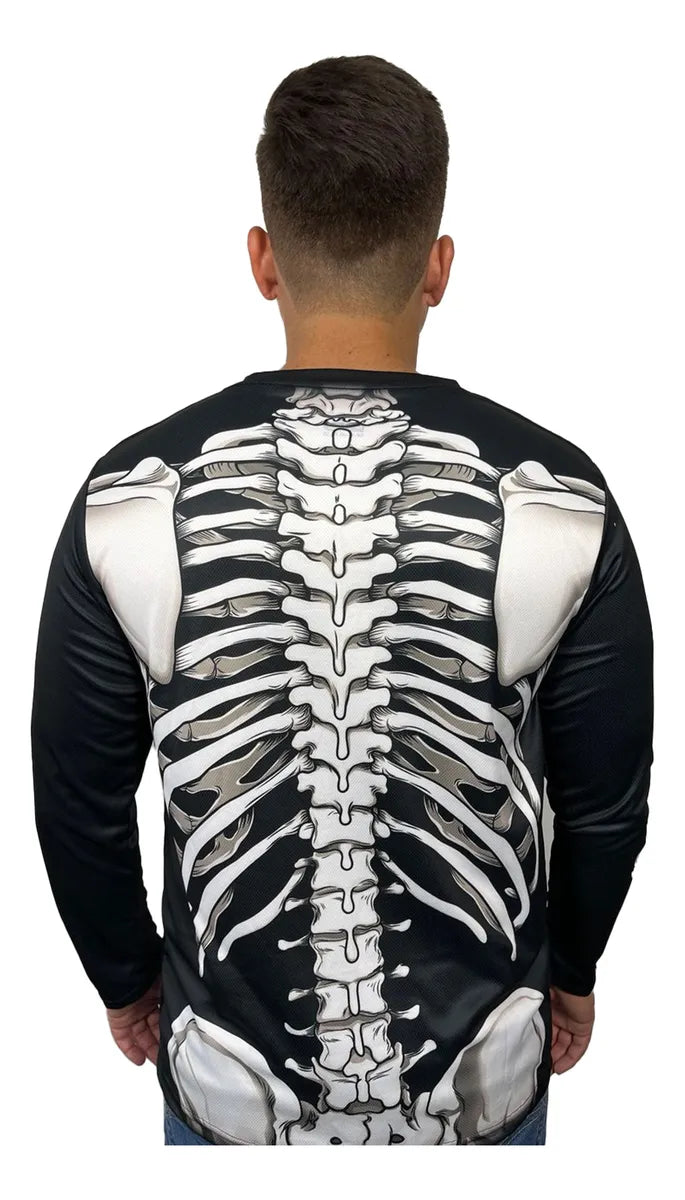 Camisa Manga Larga Skeleton Premium