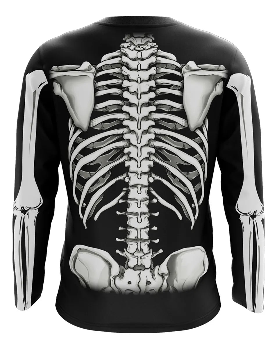 Camisa Manga Larga Skeleton Premium