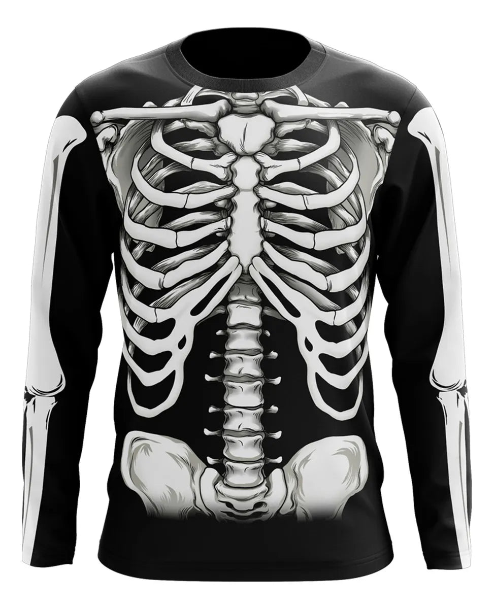 Camisa Manga Larga Skeleton Premium