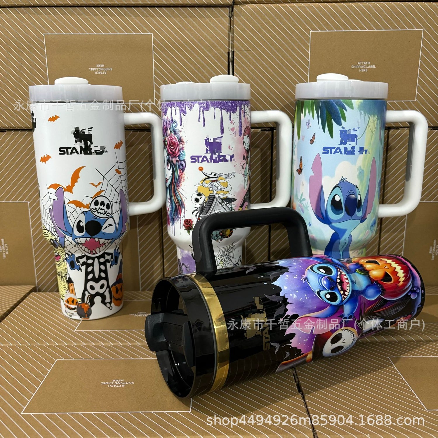 Coleccionable Jack & Sally , Stich 40oz