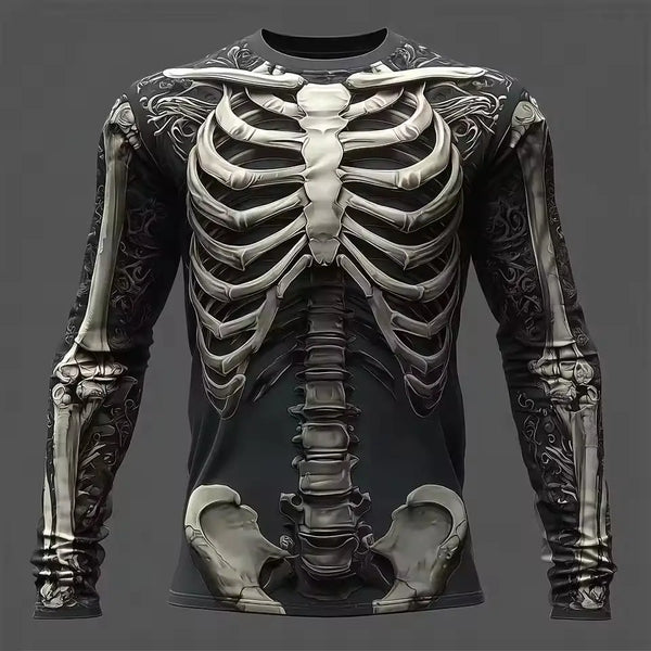 Camisa Manga Larga Skeleton Premium