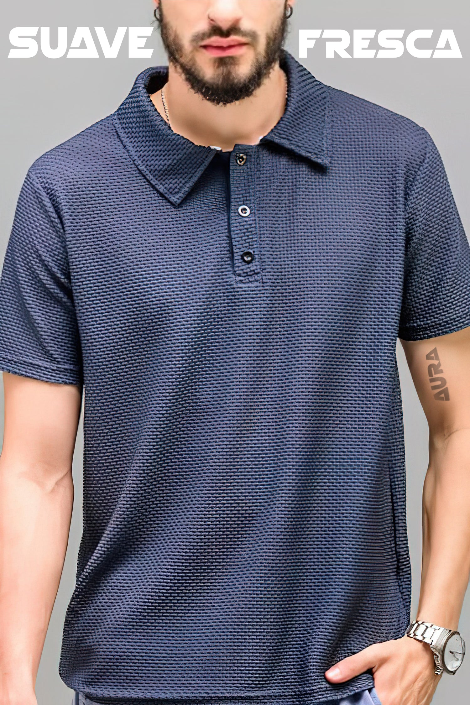 Camisa Polo Seda Helada