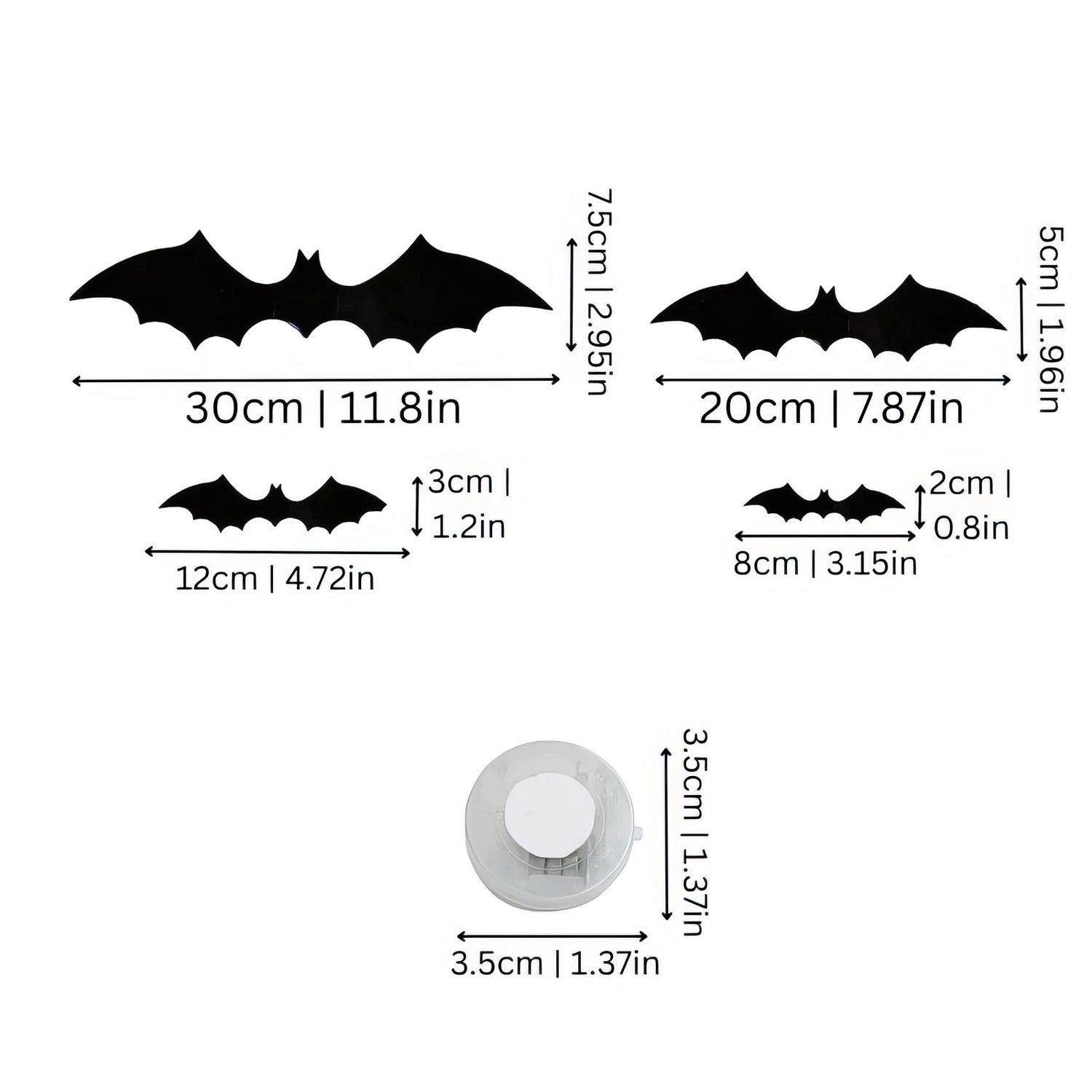 Murciélagos 3D Halloween